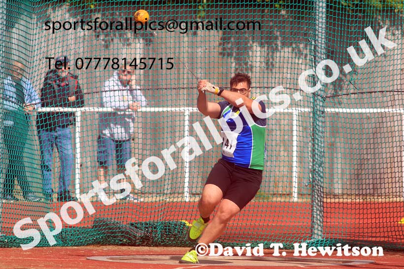 Senior Mens hammer, 2024 Northern Senior and Under-20s Track and Field Champs, Middlesbrough.  Photo: David T. Hewitson/Sports for All Pics